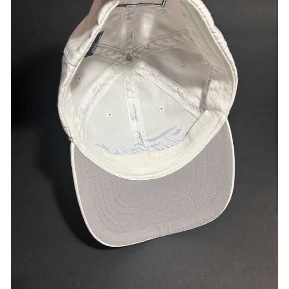 Titleist Golf Hat Cap Adjustable White Light Blue Embroidery FJ FootJoy Logo - Picture 6 of 6